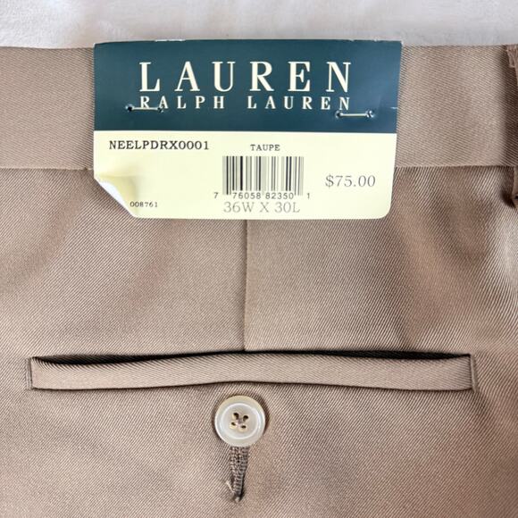 Men's Tan Dress Pants - Picture 5 of 7